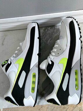 Nike Air Max 90 sneakers White/Hot Lime/Black – Men’s Size 11